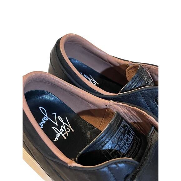 9.5 Rare Nike SB Zoom Janoski AC dunk 705405-002 Triple Black Leather Shoes Skat main image 12